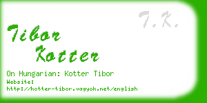 tibor kotter business card